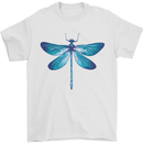 A Blue Dragonfly Mens T-Shirt 100% Cotton White