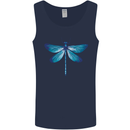 A Blue Dragonfly Mens Vest Tank Top Navy Blue