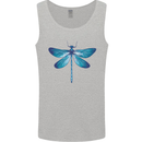 A Blue Dragonfly Mens Vest Tank Top Sports Grey