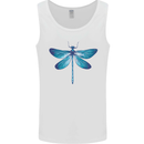 A Blue Dragonfly Mens Vest Tank Top White