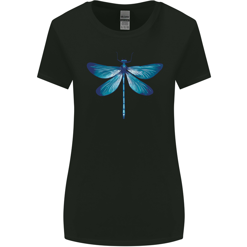 A Blue Dragonfly Womens Wider Cut T-Shirt Black