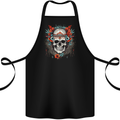 A Bohemian Style Tribal Skull Cotton Apron 100% Organic Black
