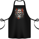 A Bohemian Style Tribal Skull Cotton Apron 100% Organic Black