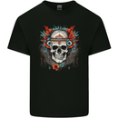 A Bohemian Style Tribal Skull Kids T-Shirt Childrens Black