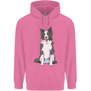 A Border Collie Childrens Kids Hoodie Azalea