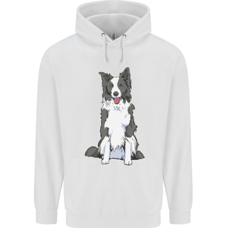 A Border Collie Childrens Kids Hoodie White