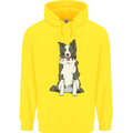 A Border Collie Childrens Kids Hoodie Yellow