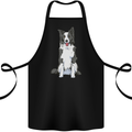 A Border Collie Cotton Apron 100% Organic Black
