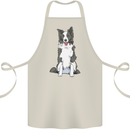 A Border Collie Cotton Apron 100% Organic Natural