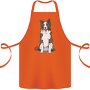 A Border Collie Cotton Apron 100% Organic Orange