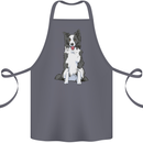 A Border Collie Cotton Apron 100% Organic Steel