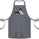 A Border Collie Dog Cotton Apron 100% Organic Steel