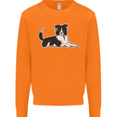 A Border Collie Dog Mens Sweatshirt Jumper Orange