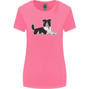 A Border Collie Dog Womens Wider Cut T-Shirt Azalea