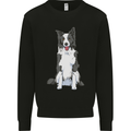 A Border Collie Kids Sweatshirt Jumper Black