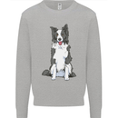 A Border Collie Kids Sweatshirt Jumper Sports Grey