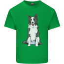 A Border Collie Kids T-Shirt Childrens Irish Green