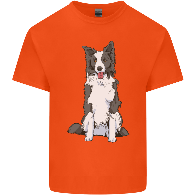 A Border Collie Kids T-Shirt Childrens Orange