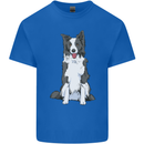 A Border Collie Kids T-Shirt Childrens Royal Blue