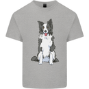 A Border Collie Kids T-Shirt Childrens Sports Grey