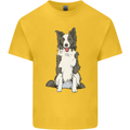 A Border Collie Kids T-Shirt Childrens Yellow