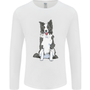 A Border Collie Mens Long Sleeve T-Shirt White