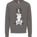 A Border Collie Mens Sweatshirt Jumper Charcoal