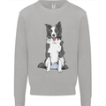 A Border Collie Mens Sweatshirt Jumper Sports Grey