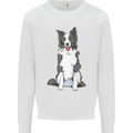 A Border Collie Mens Sweatshirt Jumper White