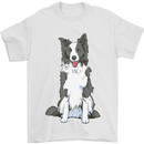 A Border Collie Mens T-Shirt 100% Cotton White