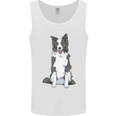 A Border Collie Mens Vest Tank Top White