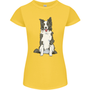 A Border Collie Womens Petite Cut T-Shirt Yellow