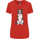 A Border Collie Womens Wider Cut T-Shirt Red