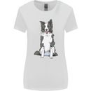 A Border Collie Womens Wider Cut T-Shirt White
