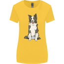 A Border Collie Womens Wider Cut T-Shirt Yellow