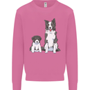 A Border Collie and Puppy Mens Sweatshirt Jumper Azalea