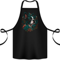 A Boston Terrier Dog Cotton Apron 100% Organic Black