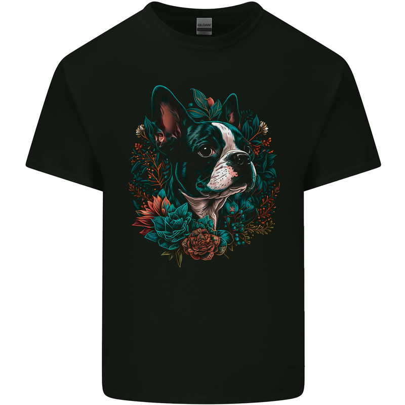 A Boston Terrier Dog Kids T-Shirt Childrens Black