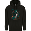 A Boston Terrier Dog Mens 80% Cotton Hoodie Black