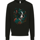 A Boston Terrier Dog Mens Sweatshirt Jumper Black