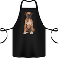 A Boxer Dog Cotton Apron 100% Organic Black