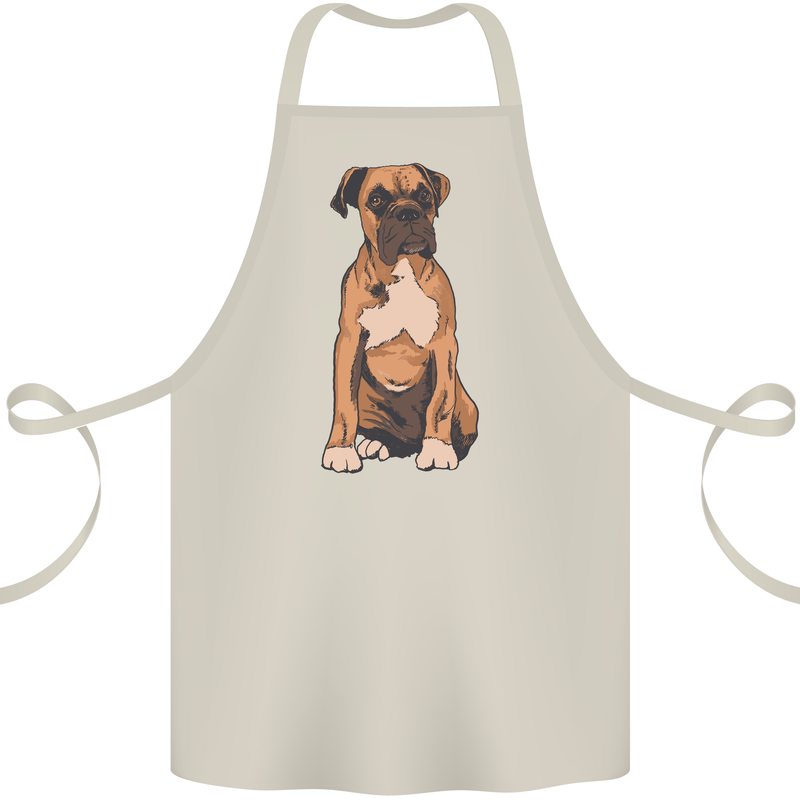 A Boxer Dog Cotton Apron 100% Organic Natural
