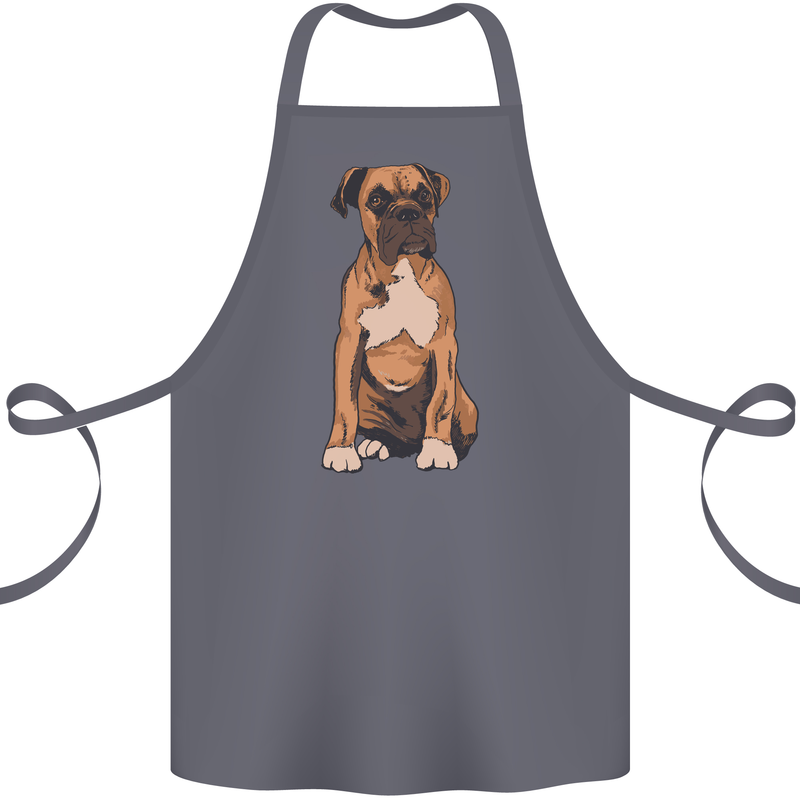 A Boxer Dog Cotton Apron 100% Organic Steel