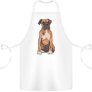 A Boxer Dog Cotton Apron 100% Organic White