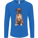 A Boxer Dog Mens Long Sleeve T-Shirt Royal Blue