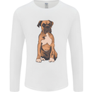 A Boxer Dog Mens Long Sleeve T-Shirt White