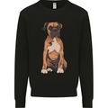 A Boxer Dog Mens Sweatshirt Jumper Black