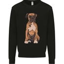 A Boxer Dog Mens Sweatshirt Jumper Black