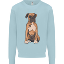 A Boxer Dog Mens Sweatshirt Jumper Light Blue