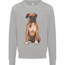 A Boxer Dog Mens Sweatshirt Jumper Sports Grey